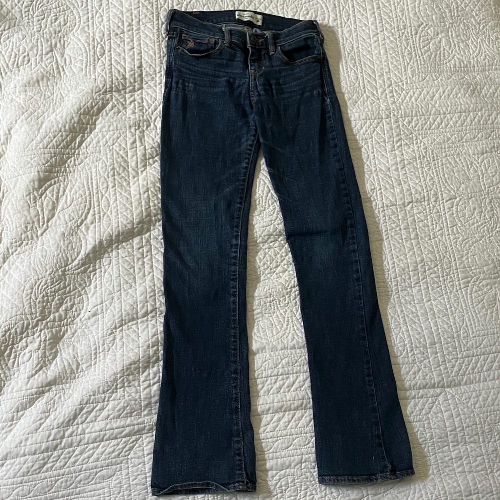 Abercrombie & Fitch Dark Blue Boot Cut Jeans